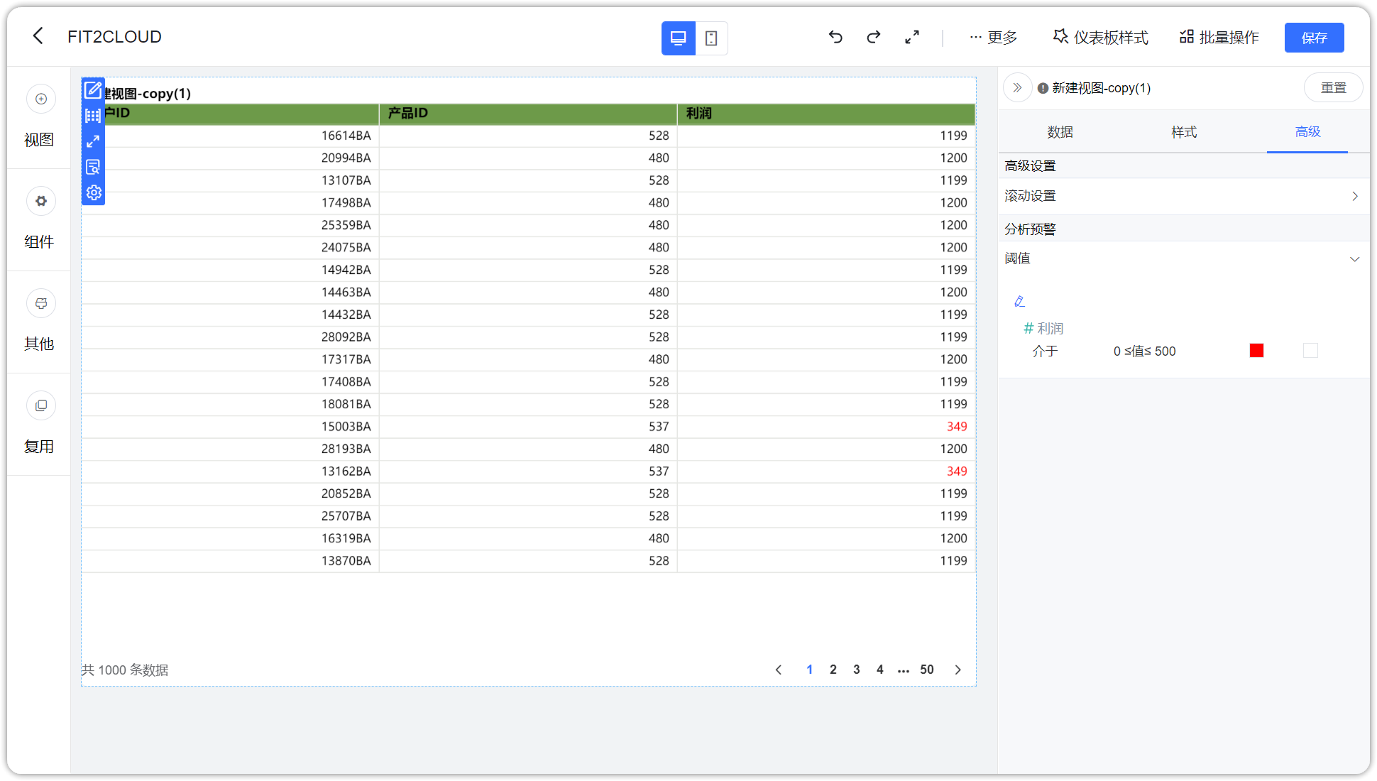 阈值设置_数值介于