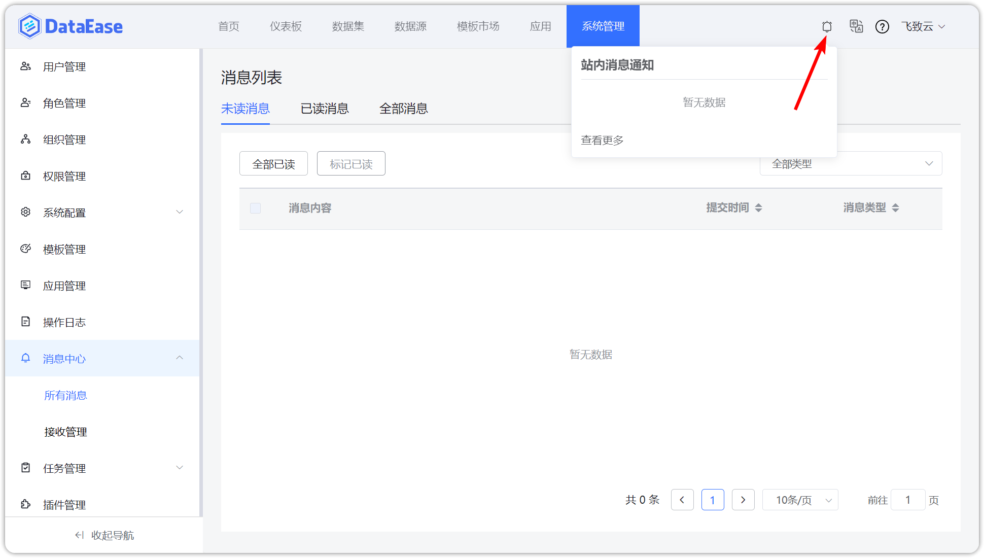 未读消息通知