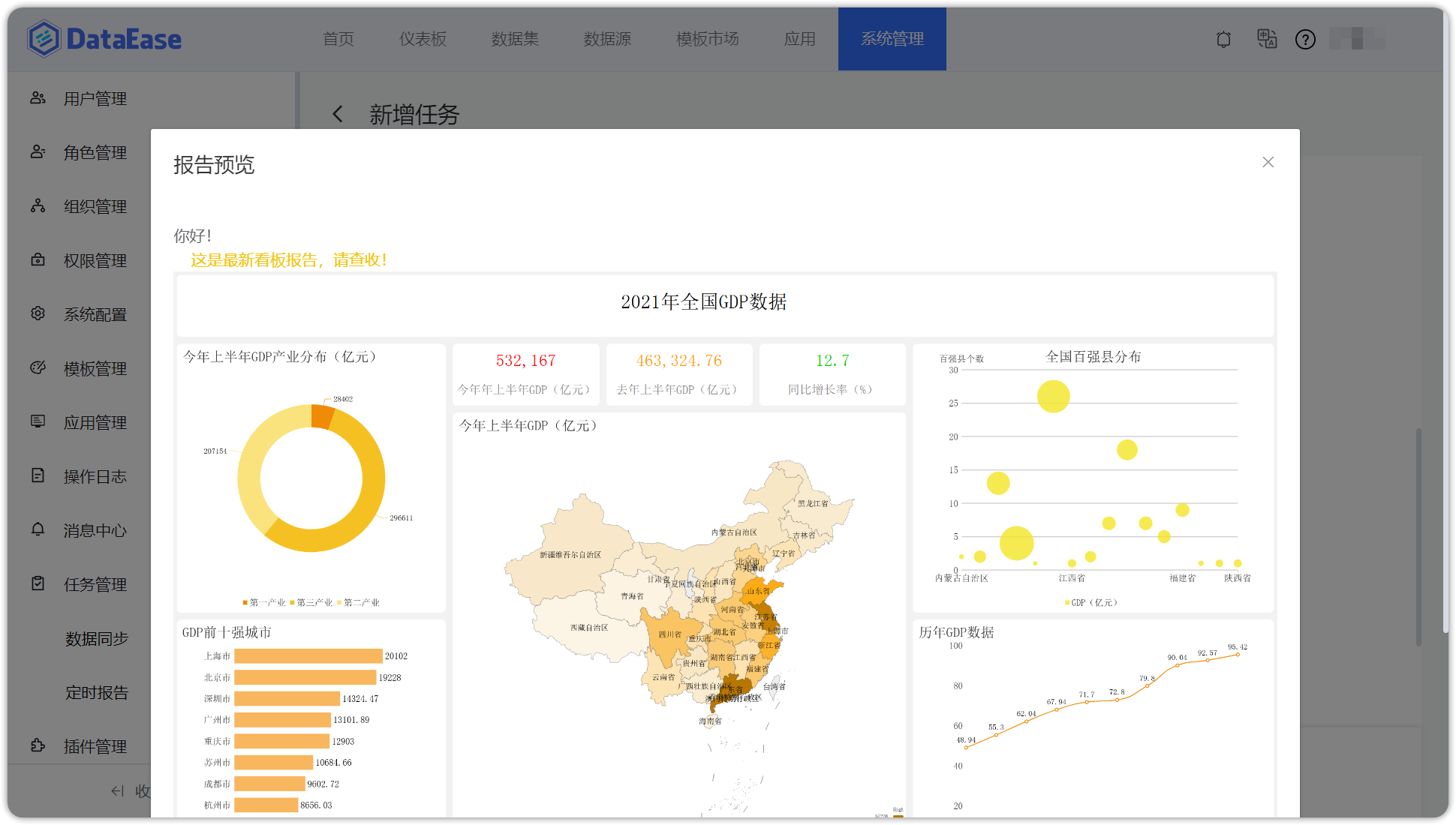 定时报告