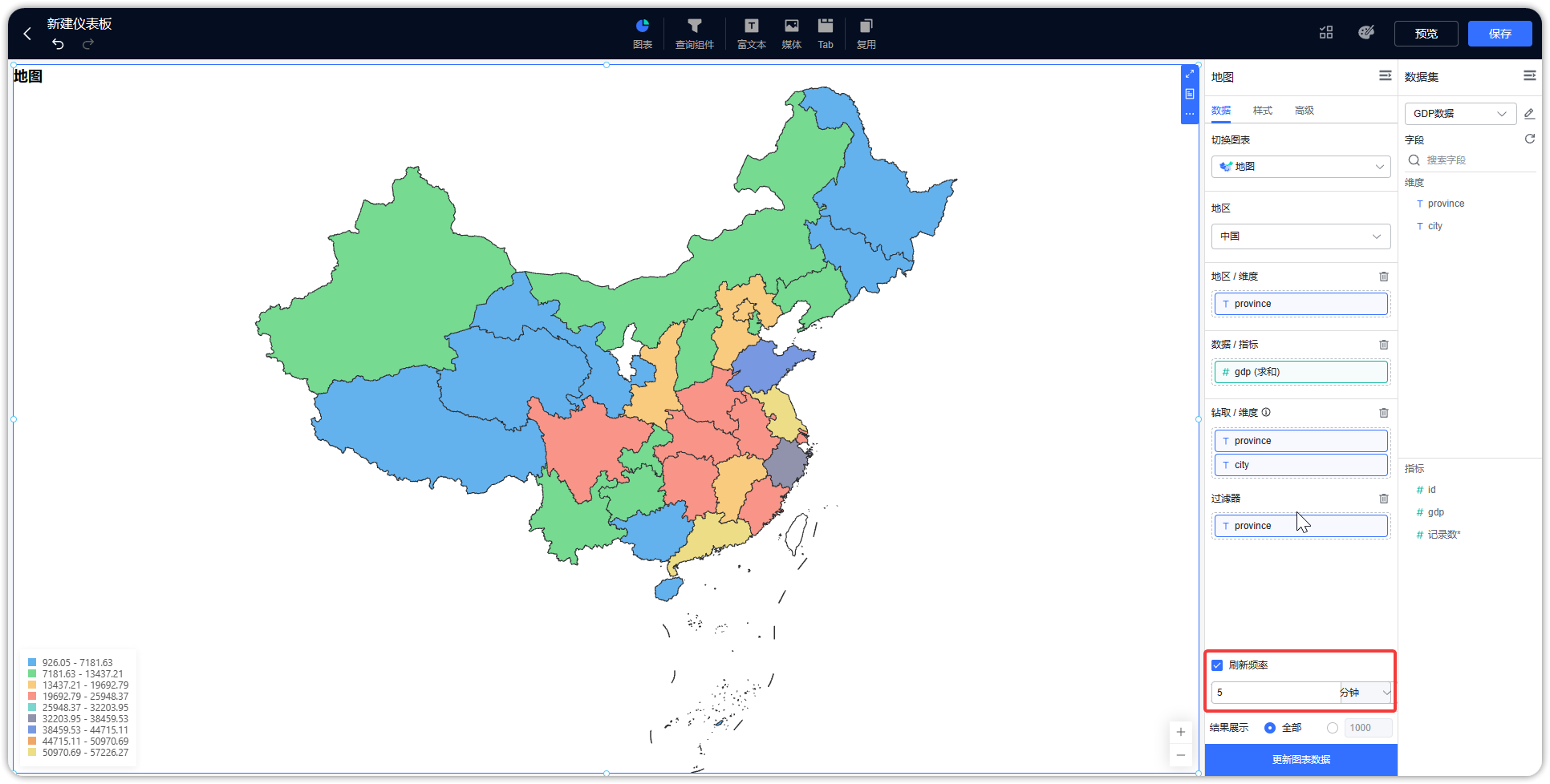 视图刷新频率